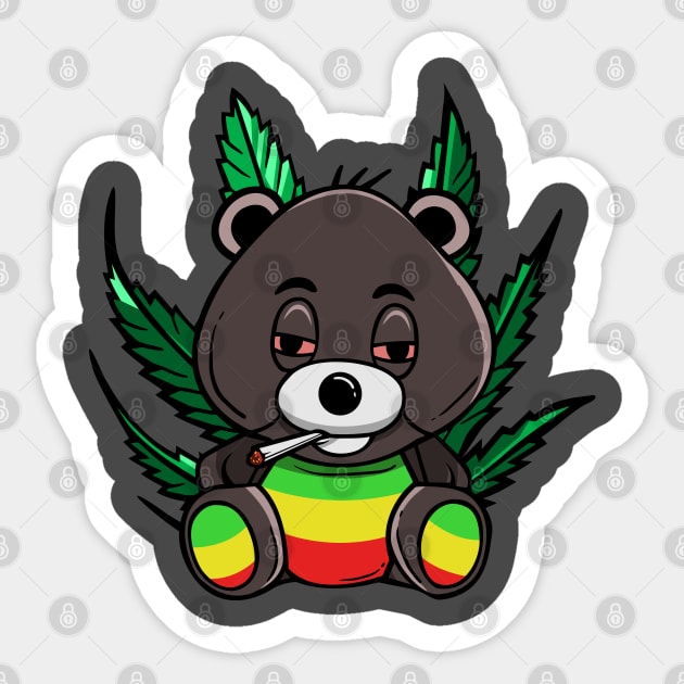 RASTA TEDDY BEAR HIGH AF